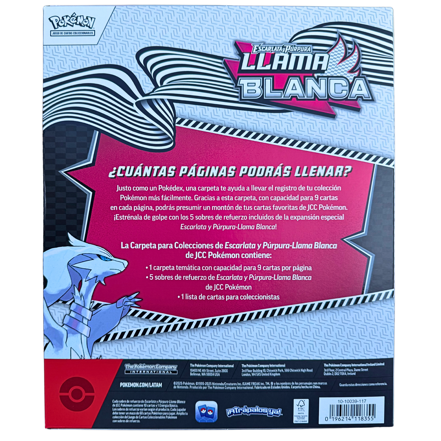 Pokemon TCG Spanish - Llama Blanca (White Flare) Binder Collection