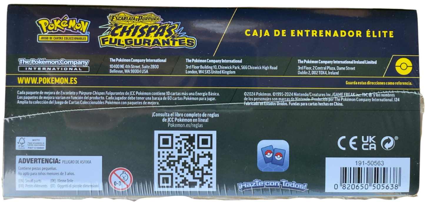 Spanish - Chispas Fulgurantes (Surging Sparks) Elite Trainer Box