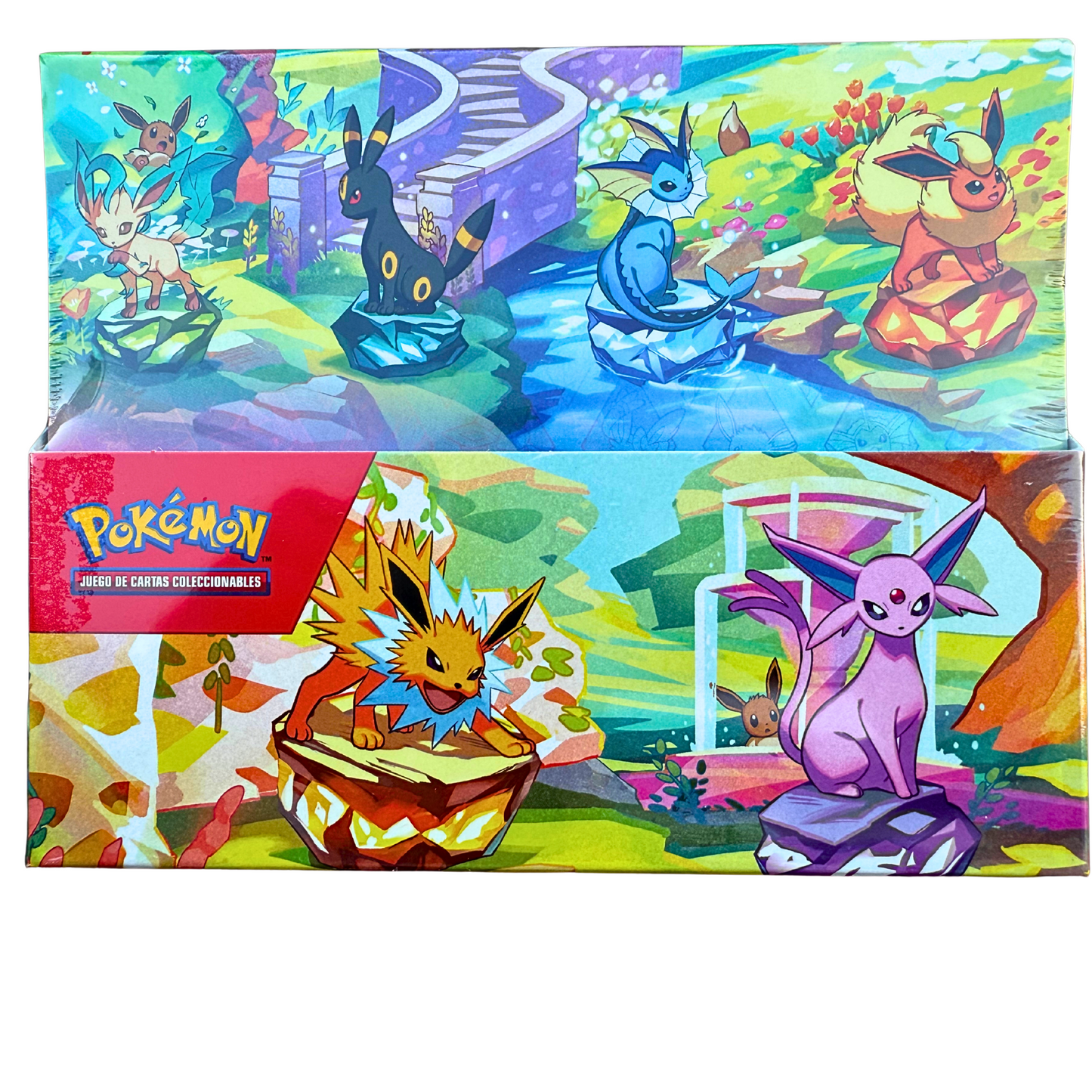 Pokemon TCG Spanish - Evoluciones Prismaticas (Prismatic Evolutions) Mini Tin Display