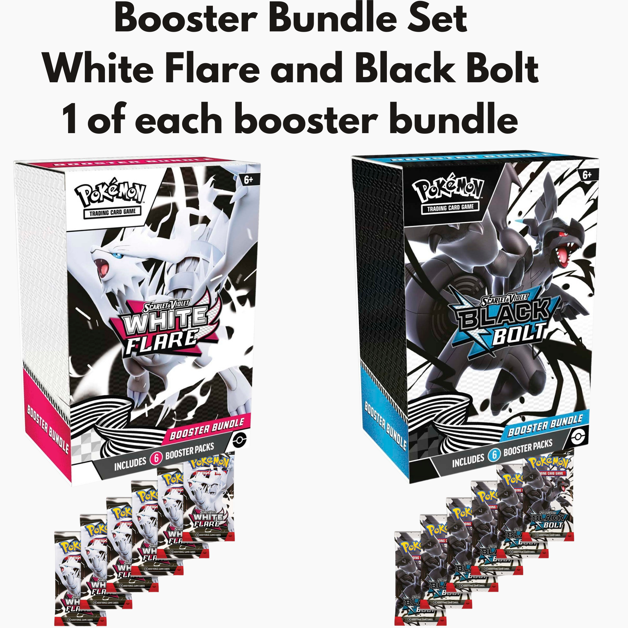 Pokemon White Flare and Black Bolt Booster Bundle Set Tku Collectibles Pokemon White Flare and Black Bolt Booster Bundle Set Tku Collectibles