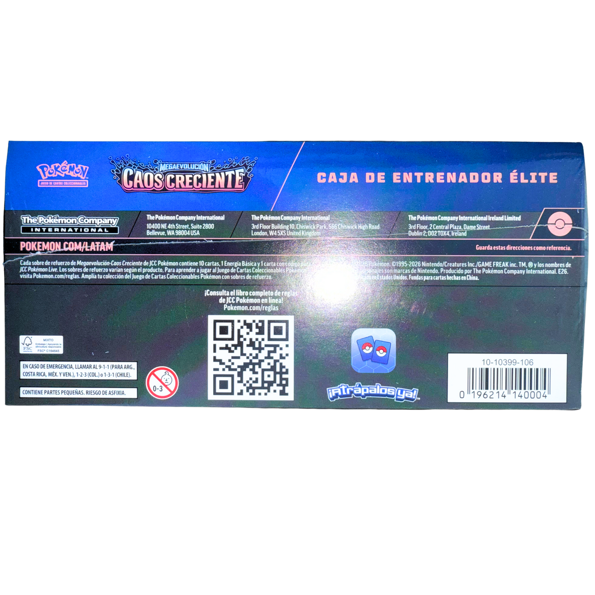 Spanish - Caos Creciente (Chaos Rising) Elite Trainer Box