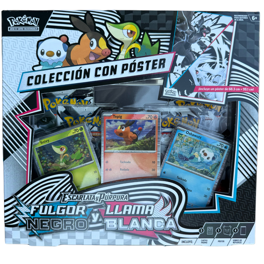 Spanish - Llama Blanca y Fulgor Negro (Black & White) - Unova Poster Collection