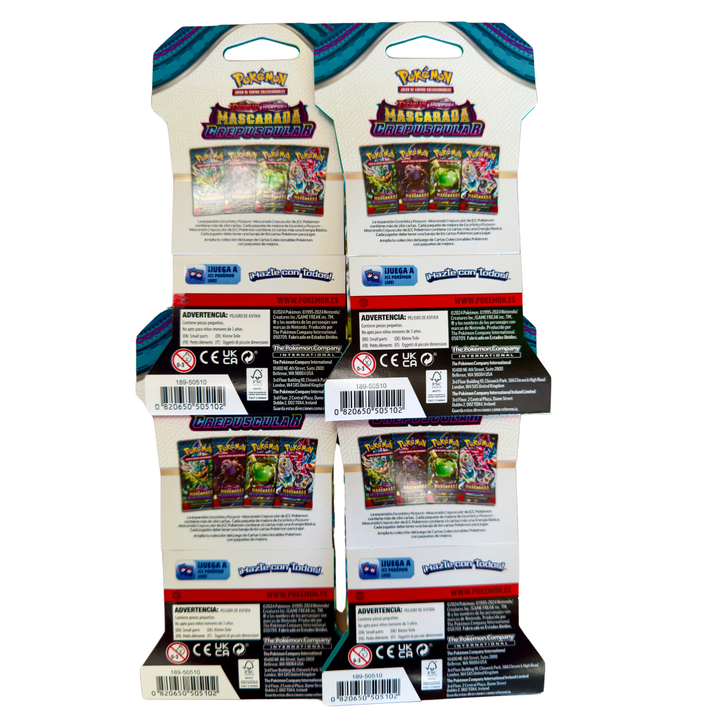 Spanish - x6 Mascarada Crepuscular (Twilight masquerade) sleeved booster pack