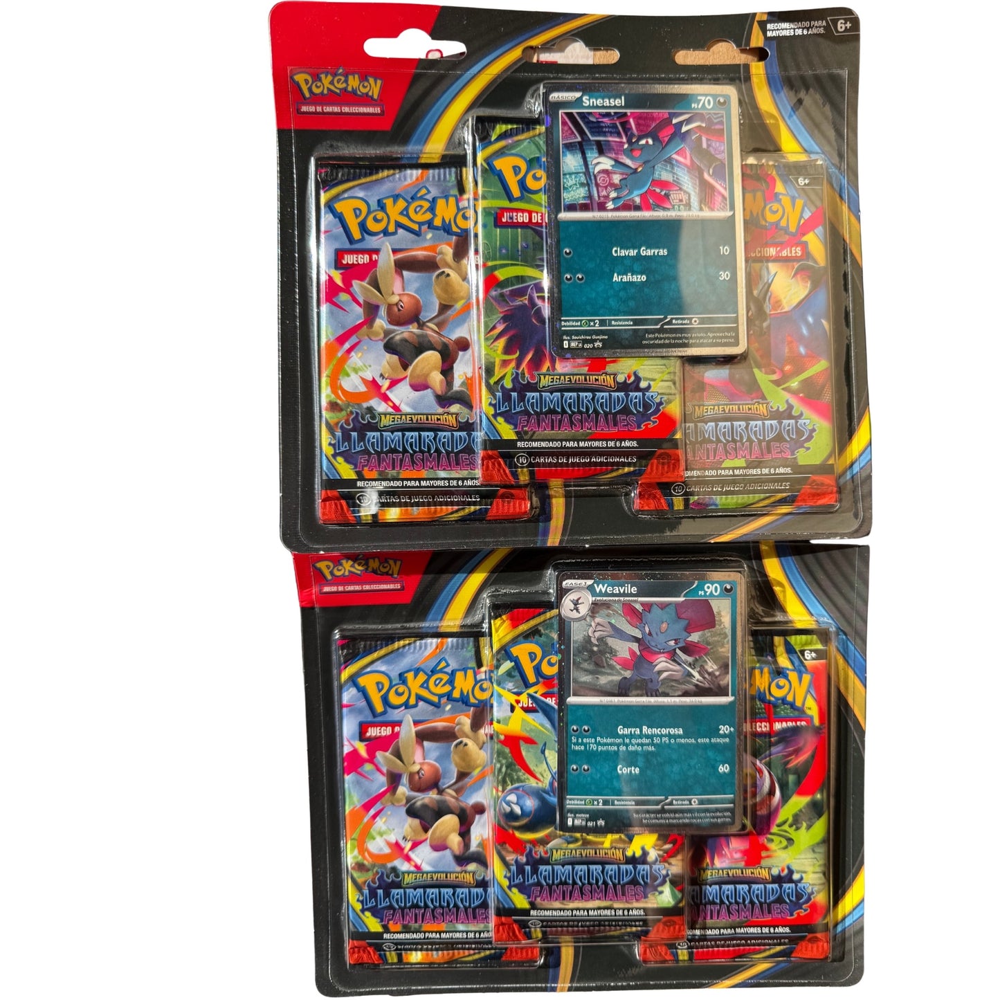 Spanish - Llamaradas Fantasmales (Phantasmal Flames) - 3 Pack Blister SET