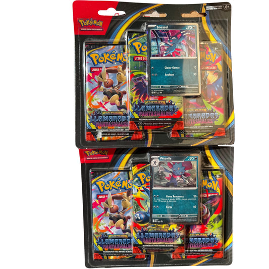 Spanish - Llamaradas Fantasmales (Phantasmal Flames) - 3 Pack Blister SET
