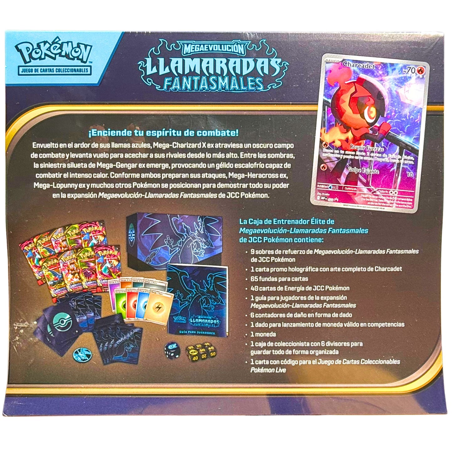 Spanish - Llamaradas Fantasmales (Phantasmal Flames) - Elite Trainer Box