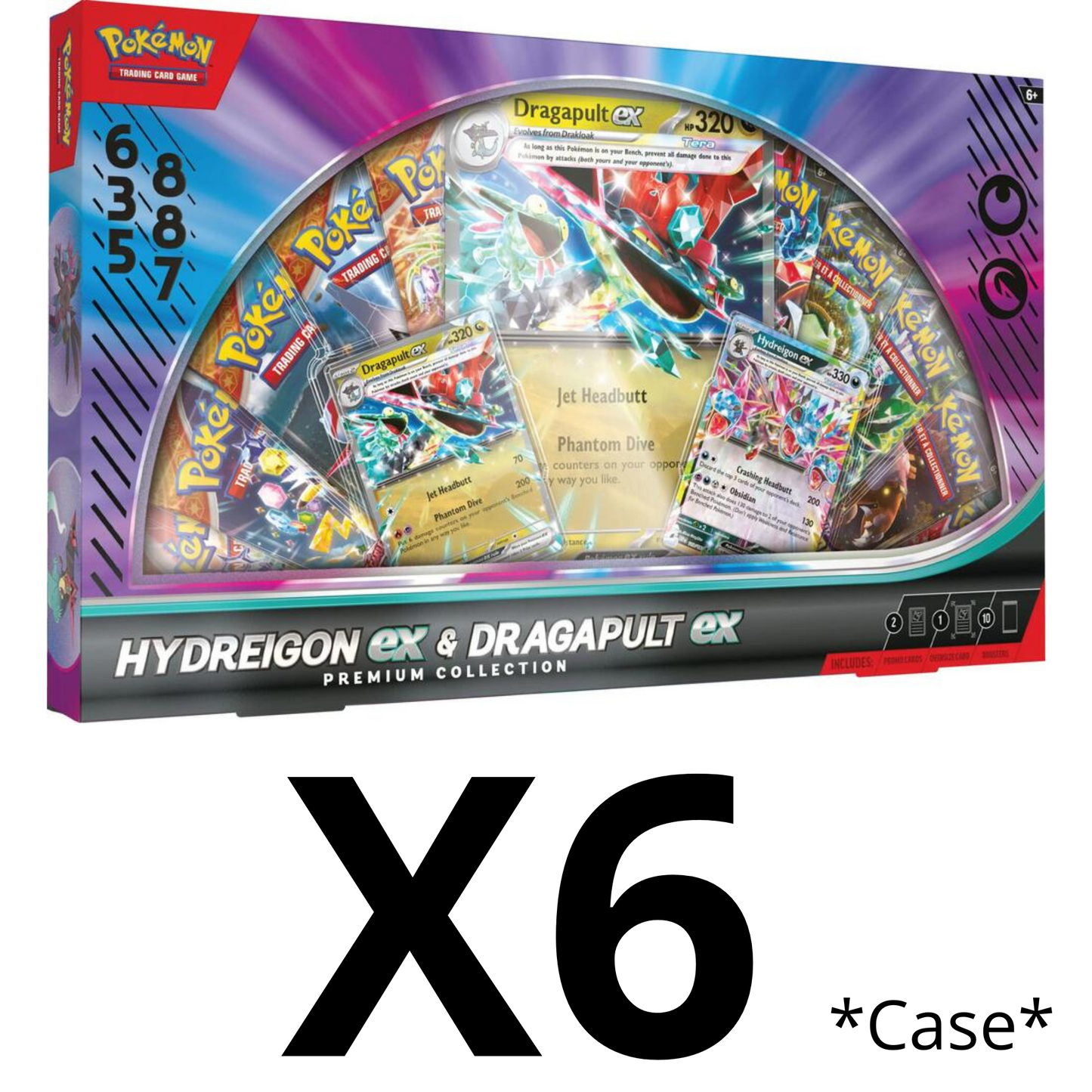 Hydreigon ex & Dragapult ex Premium Collection Case