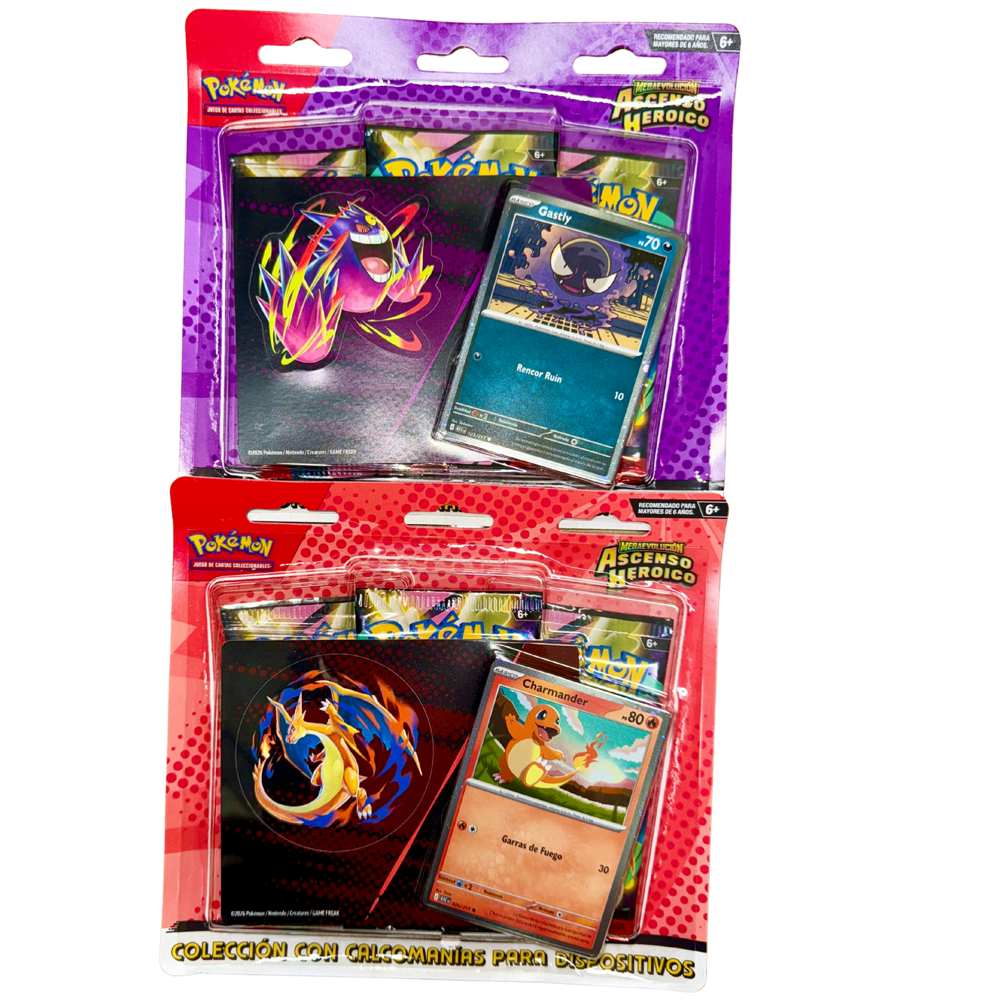 Spanish - Ascenso Heroico (Ascended Heroes) Sticker Collection Set