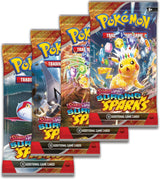 Surging Sparks Booster box display