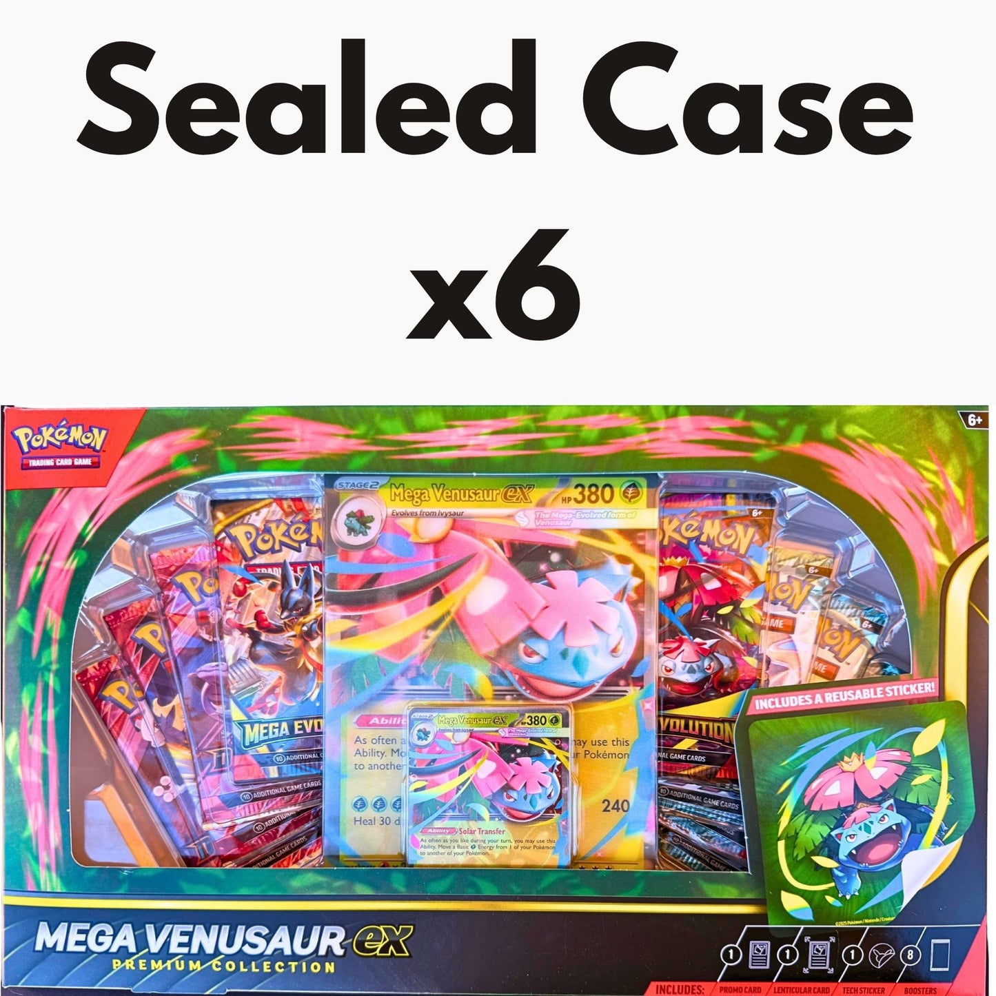 Mega Venusaur Ex Premium Collection Sealed Case