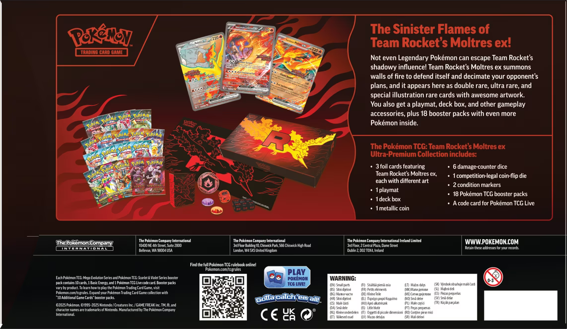 Team Rocket Moltres Ex Ultra Premium Collection