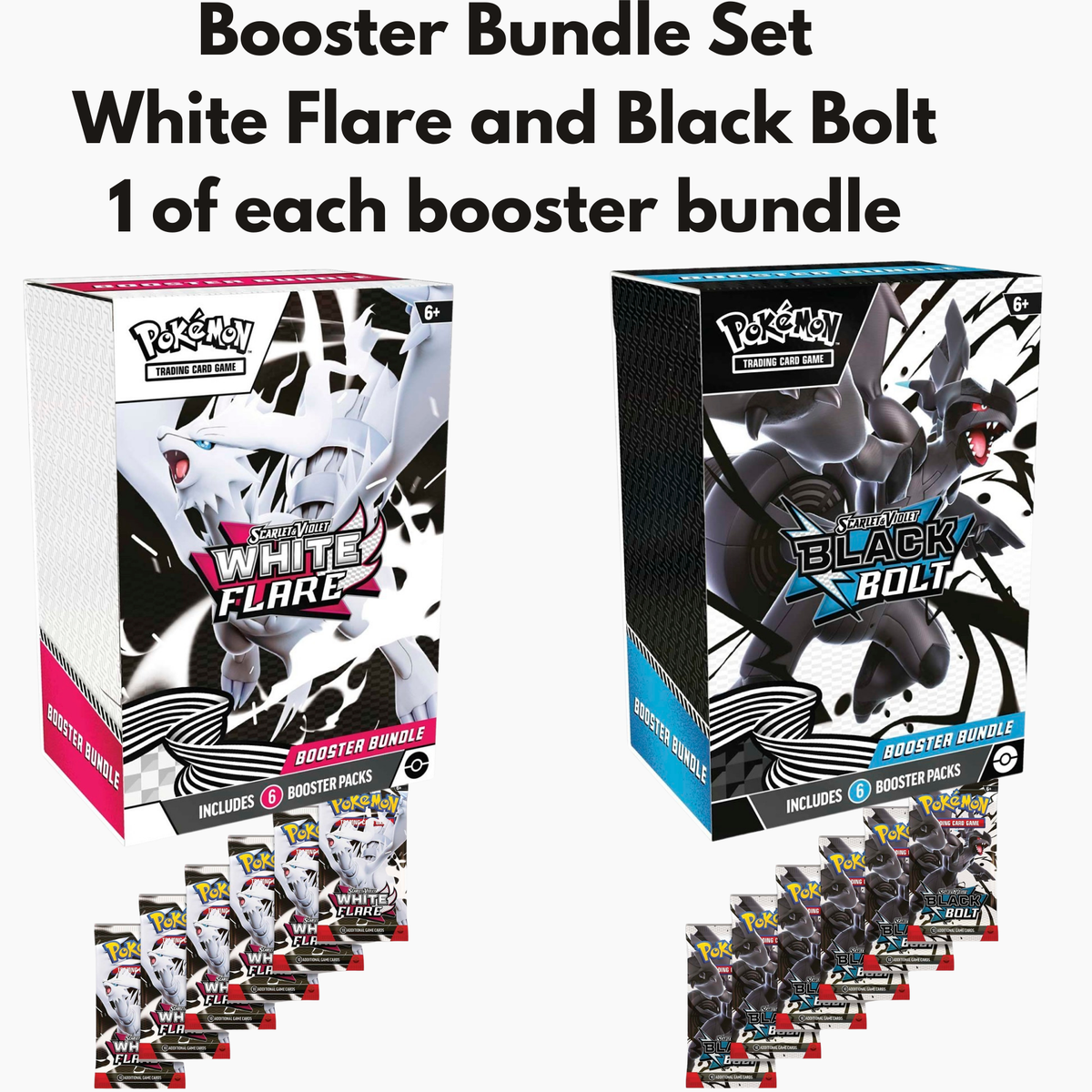 Pokemon White Flare and Black Bolt Booster Bundle Set